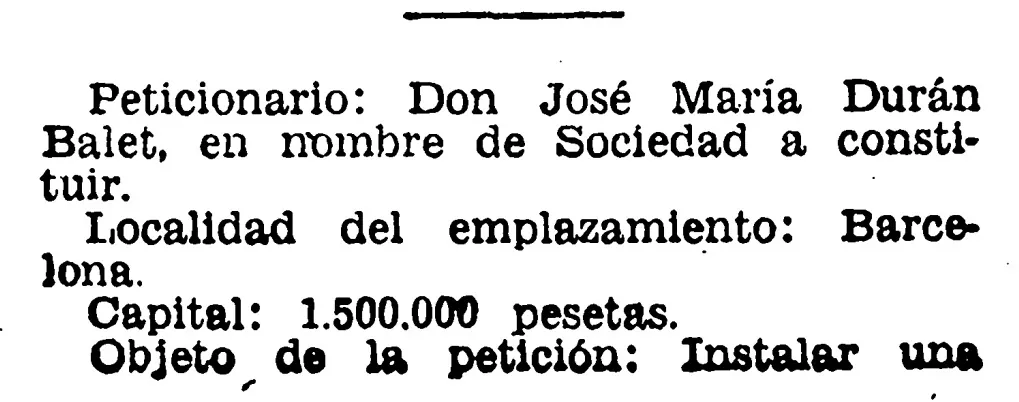 Publicació al Butlletí Oficial de l'Estat (BOE, 1956) · Huracán Motors